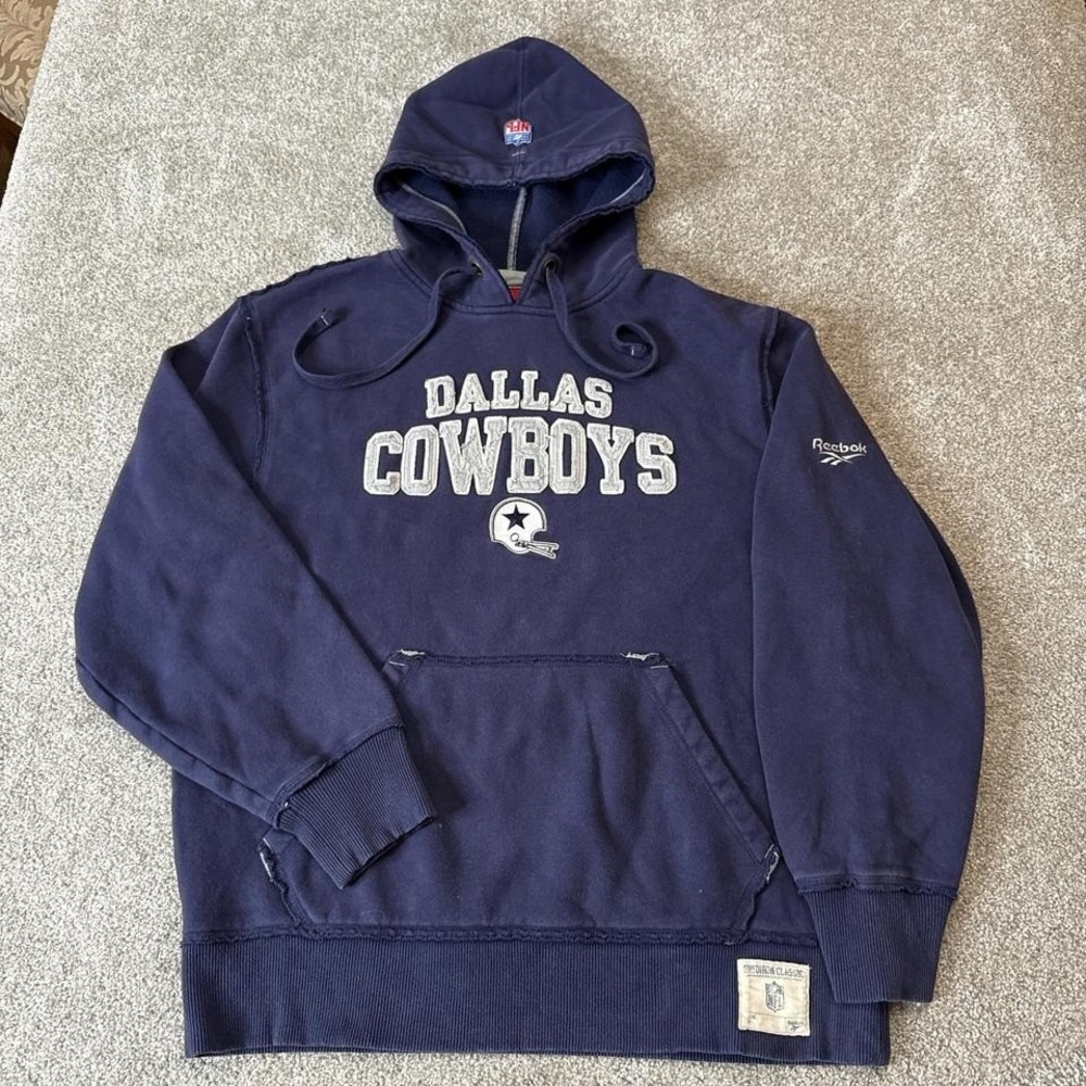 Dallas Cowboys NFL Reebok Gridiron Classic Hoodie Sweatshirt Small